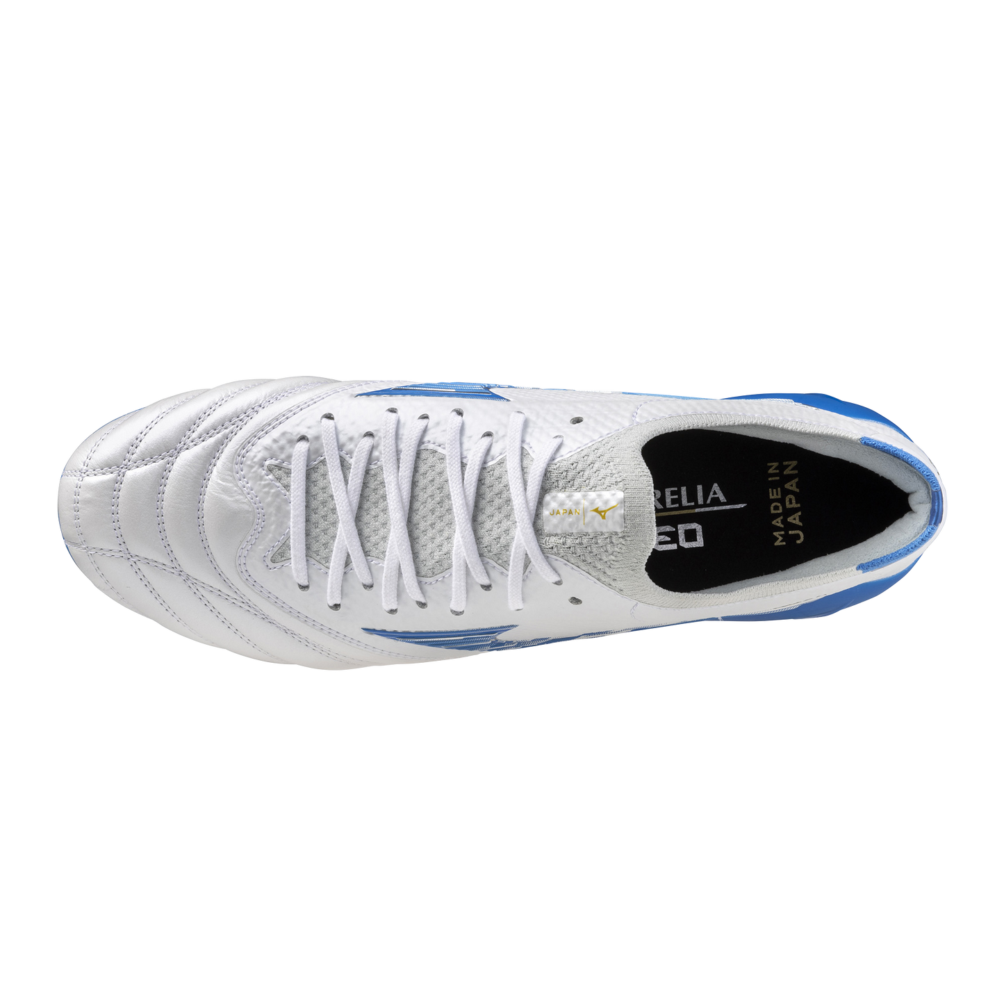 MIZUNO MORELIA IV MADE IN JAPAN WHITE BLUE